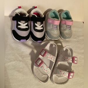 Set of three toddler Sz 5 shoes